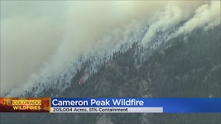 Containment On Cameron Peak Fire Falls As Crews Battle Wind, Dry Conditions