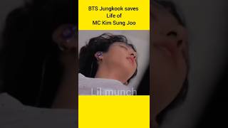 Bts Jungkook Saves Life Of Mc Kim Sung Joo And Takes All The Pain