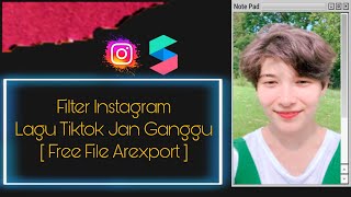 Cara Buat Filter Instagram lagu Tiktok Jan Ganggu [ Free File Arexport ]