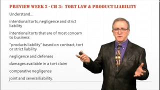 Chapter 3 Torts And Product Liability
