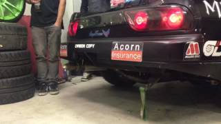 SR20 anti lag with flames