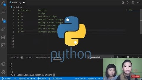 How to Code PYTHON: Use Assignment Operators to *Increment and Decrement* in a While Loop
