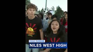 Niles West ABC Fly Over Formation