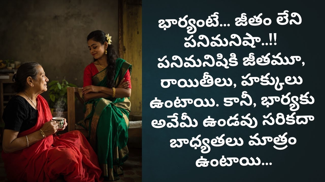 భార్యంటే... జీతం లేని పనిమనిషా..!! Heart Touching Story II Navala Lokam II కథల ప్రపంచం II