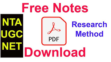 Research Method Part 3 | NTA UGC NET June 2020 | Most Important Notes and Lecture | Shodh Pravidhi