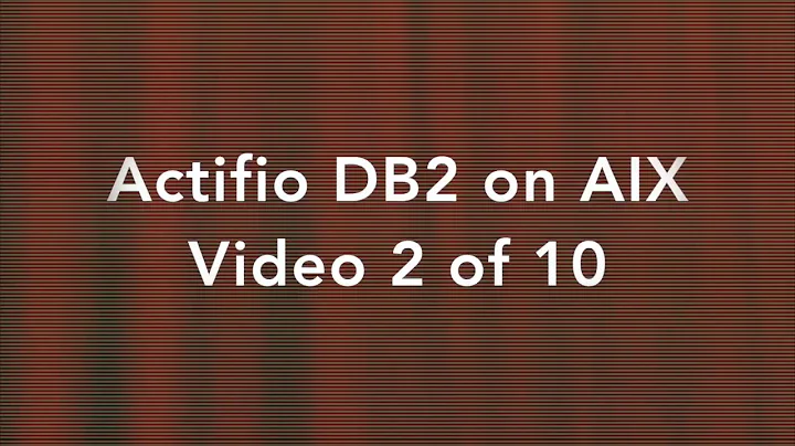 Actifio DB2 on AIX 2