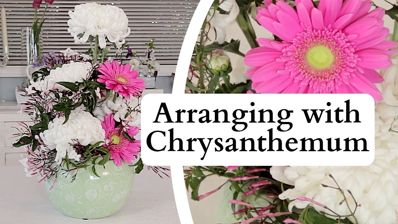 Flowers & Floristry Tutorial Arranging with Crysthanamum YouTube