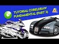 (Part 3) Tutorial CorelDraw Vector dasar (Drawing Tool advanced, teknik Shapping Object)