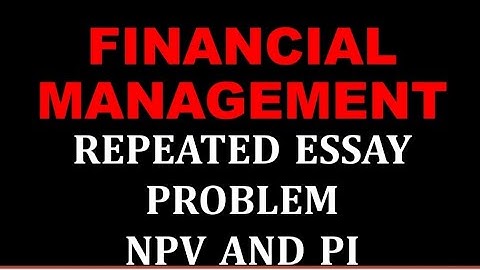 FINANCIAL MANAGEMENT | REPEATED ESSAY PROBLEM | BCOM FINANCE | CALICUT UNIVERSITY | FIFTH SEM