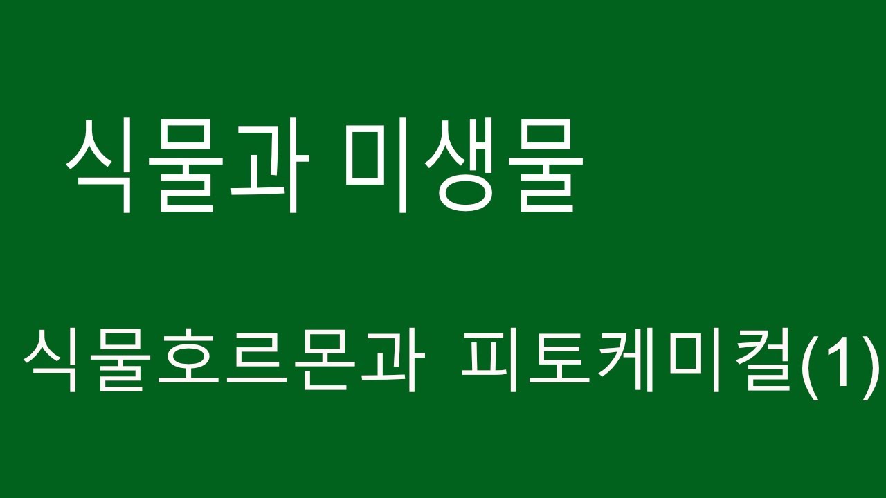 ［BioMD TV］식물호르몬에 대하여 알아봅니다