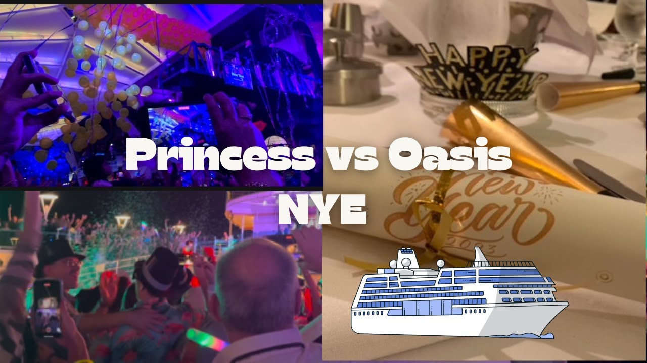 New Year's Eve: Oasis of the Seas vs Discovery Princess | Cruise Celebration Comparison