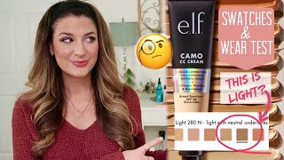 WHAT'S THE DEAL WITH ELF'S NEW CAMO CC CREAM FOUNDATION? SWATCHES, WEAR TEST, AND REVIEW