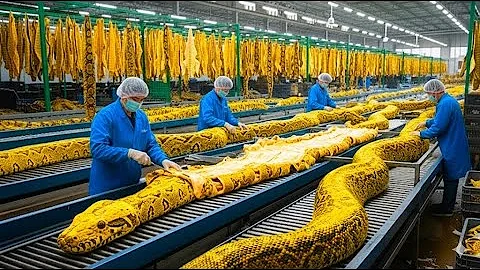 Inside Modern Snake-Leather Factory: From Snake Skin to Luxury Jacket and Bags (Full Process)