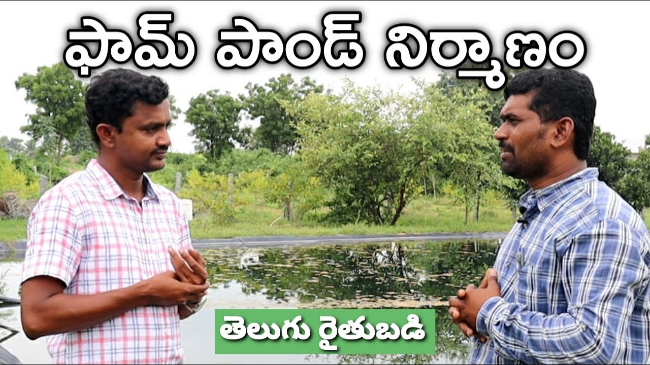 ఫామ్ పాండ్ నిర్మాణం | Farm Pond Schemes & Construction | రైతు బడి