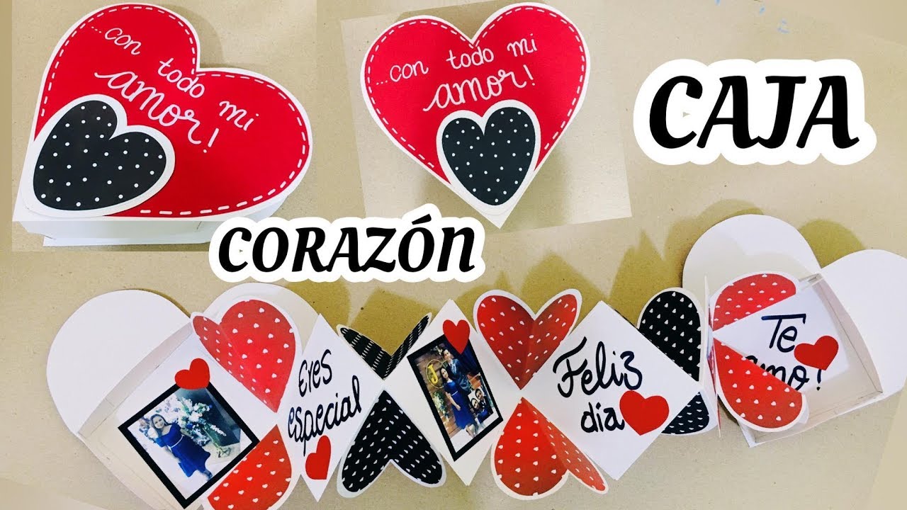 Caja corazón desplegable - Regalo mega original - YouTube