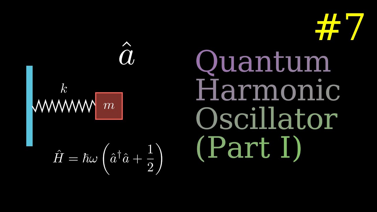 Quantum Harmonic Oscillator: Ladder Operators (Algebraic Method) | QM 7 ...