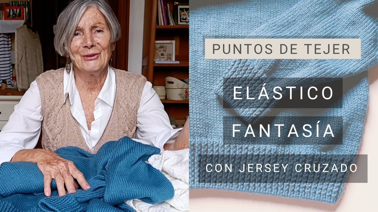 Tejer con dos agujas un elástico diferente 🧶 