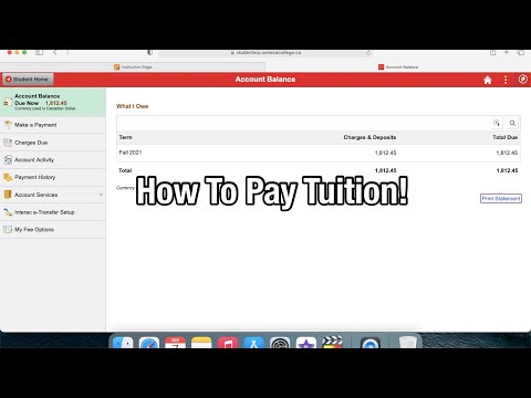 How To Pay Tuition As A Seneca College Student!