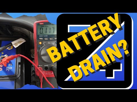 VW Golf battery going flat over night - Battery drain test EASY