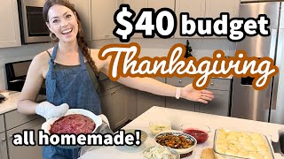 CHEAP THANKSGIVING IDEAS | How to Cook Thanksgiving On A Budget | Minimal Ingredients & Easy Recipes