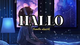 Halo - familia akustik lirik musik