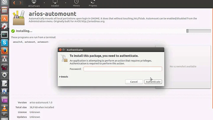 Automatic partition Mount at startup in Ubuntu! Arios Automount - Ubuntu 14.04 ... 11.04 ...