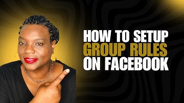 How To Setup Group Rules on Facebook