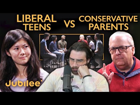 Thumbnail for 24 MINUTE Jubilee Video TRIGGERS HasanAbi For 2 HOURS |  Liberal Teens vs Conservative Parents