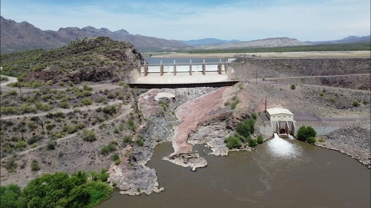 Horseshoe Reservoir Arizona scenic landscape drone video YouTube