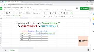 Google Sheets  - Automatic Currency Conversion
