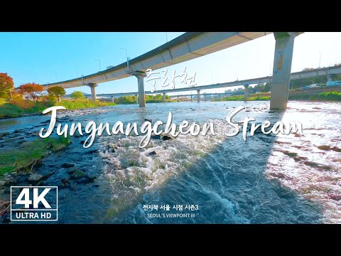 [4K] 중랑천ㅣJungnangcheon <strong>Stream</strong> (<strong>Seoul</strong>, Drone Footage - 전지적서울시점 시즌3)