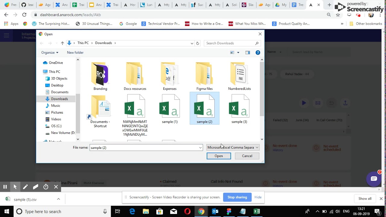 Upload leads using CSV file - YouTube