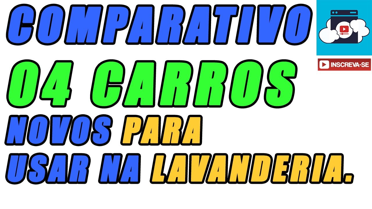 04 Carros Novos de Lavanderia. #carrodelavanderia #furgão #lavanderia