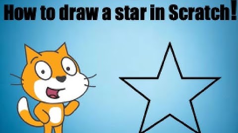 How to draw a star in Scratch!