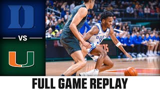 Duke vs. Miami Full Game Replay | 2023-24 ACC Men’s Basketball