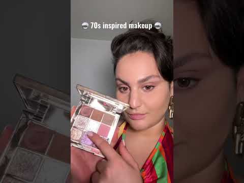 Step into the dazzling disco era with this 70s makeup look, darlings! 🪩 #CharlottesHistoryOfMakeup