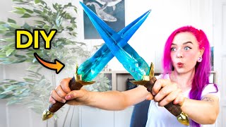 I Made RESIN Daggers with Cast Metal!!