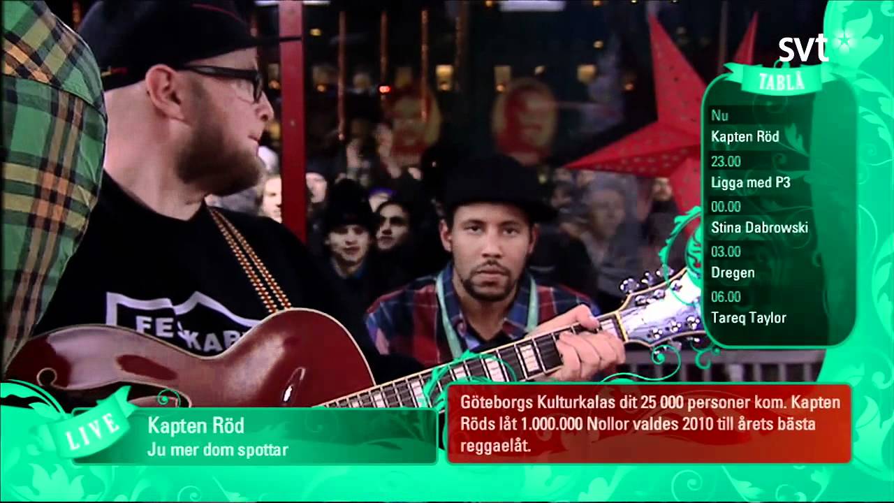 Kapten Röd Ju Mer Dom Spottar