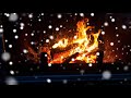 rumore fuoco e tempesta di neve - rumore bianco  - ASMR - 8 ore