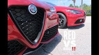 Rosso Competizione vs Rosso Alfa Which Giulia Looks Better?
