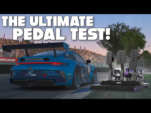 Conspit CPP Lite Hydraulic pedals vs iRacing Porsche Cup at Belle Isle!