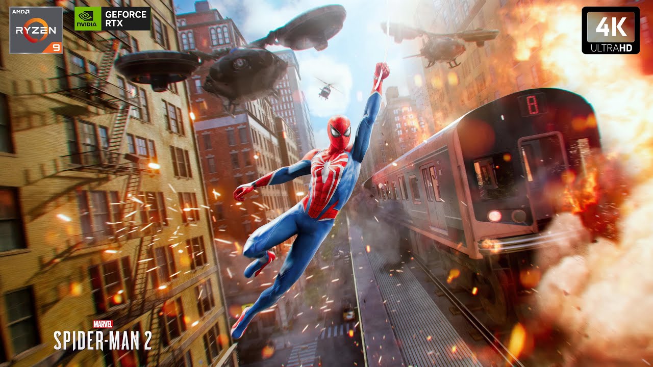 Spider-Man 2 Sandman Full Boss Fight ULTRA Realistic Graphics Gameplay ...