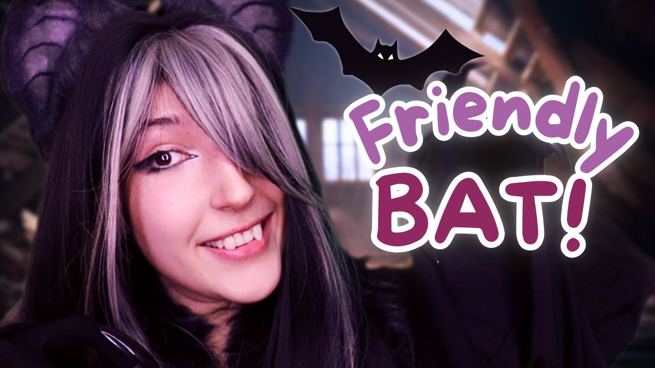 ASMR 🦇 This Ditzy Bat Lives Here Rent Free?! | Curious Touching, Throat Clicking, Stealing(?)