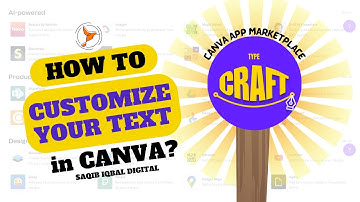 How to customize your text with Typecraft App in Canva?