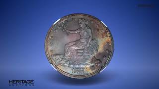 1876 T1 Type One Obverse, Type One Reverse, Ms66 Ngc.