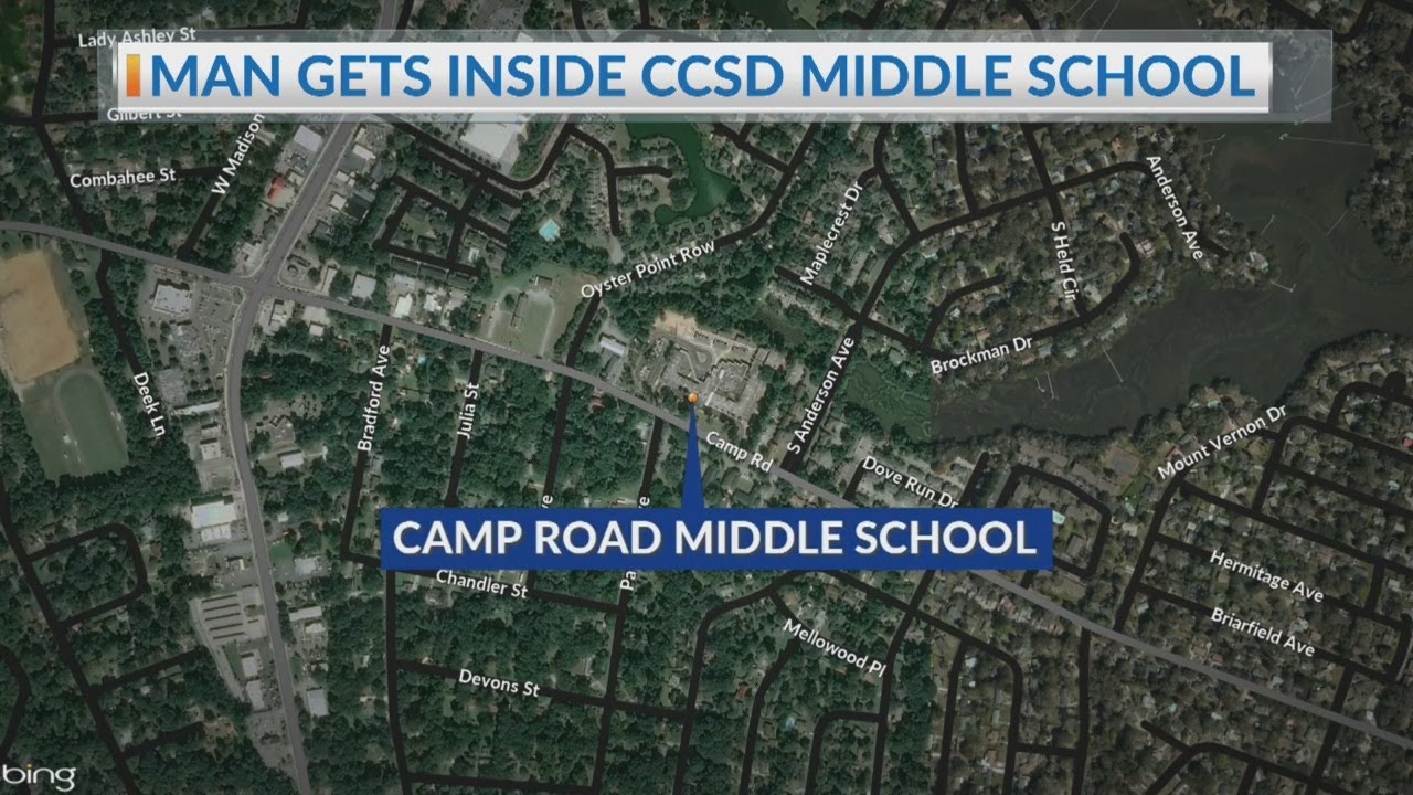 A James Island Middle School was on lockdown after man entered and