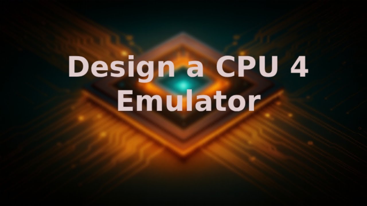 Design a CPU 4 - Emulator - YouTube