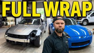 I Wrapped My Nissan 350Z Royal Blue (PART-1)