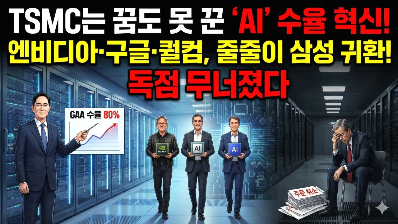TSMC 60% 점유율 붕괴 시작!! 삼성이 GAA 2나노로 판을 뒤집었습니다