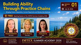Lecture 01 | Building Ability Through Practice Chains | K. Wartberg, A. Hasanaj & M. Biederbick
